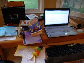 Mary Amato's desk
